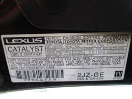 2003 LEXUS IS300 BLACK 3.0L AT Z15022